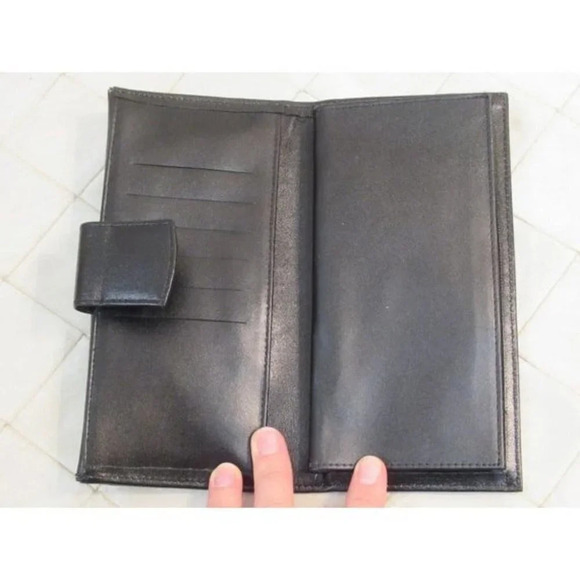 Vintage Wallet Chequebook  Slots Snake Skin Grey - Picture 6 of 8